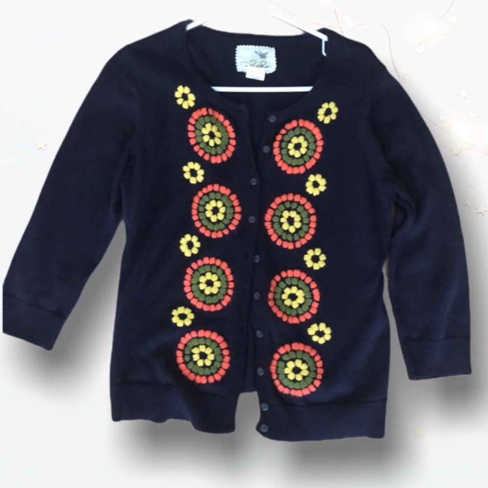 Anthropologie | Tabitha Navy Cardigan Sweater